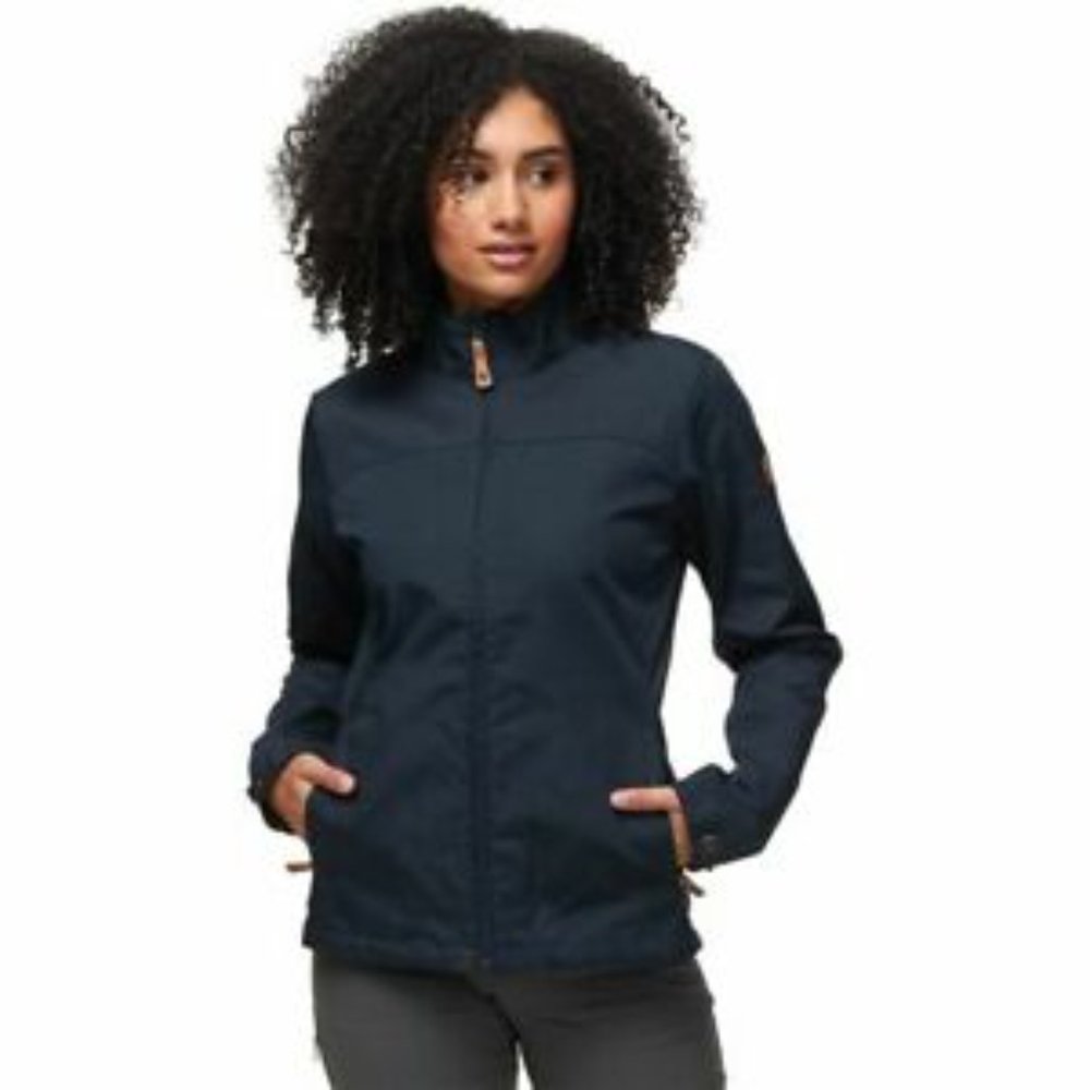 Fjallraven Women's Kiruna Lite Jacket Dark Navy Water Repellent Size Small